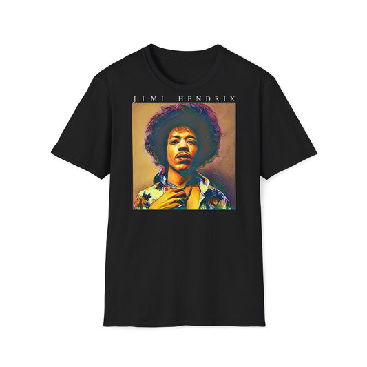 Vintage Jimi Hendrix Graphic Tee - Classic Rock Icon T-Shirt by rudere