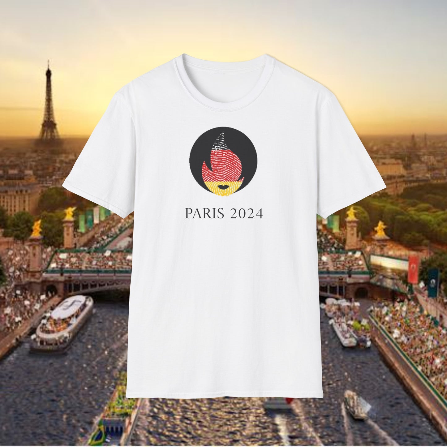 Limited Edition Paris 2024 Germany Flag T-Shirt - Rudere Brand Official Olympic Apparel